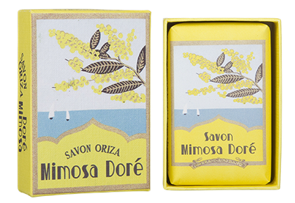 Savon "Mimosa Doré" + sa boîte